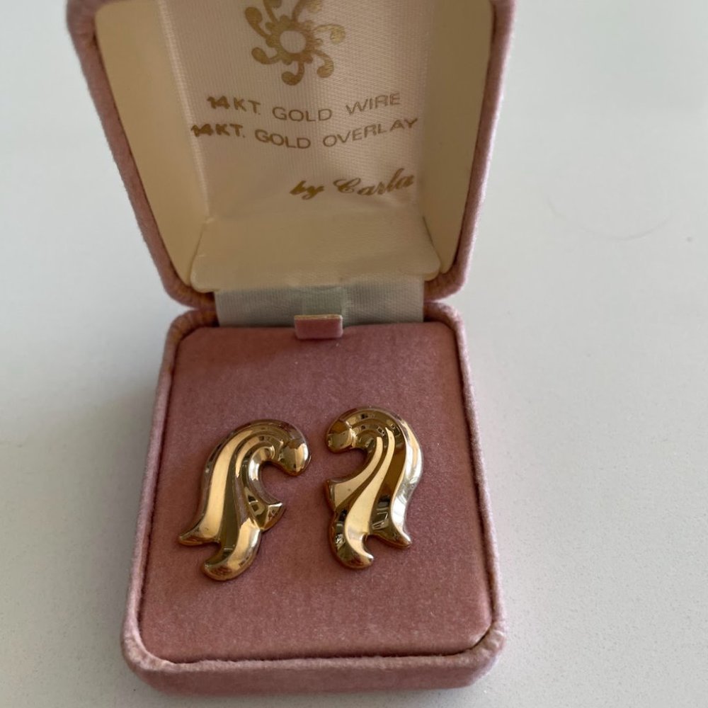 Carla Deadstock Vermeil and 14k post Stud Earrings